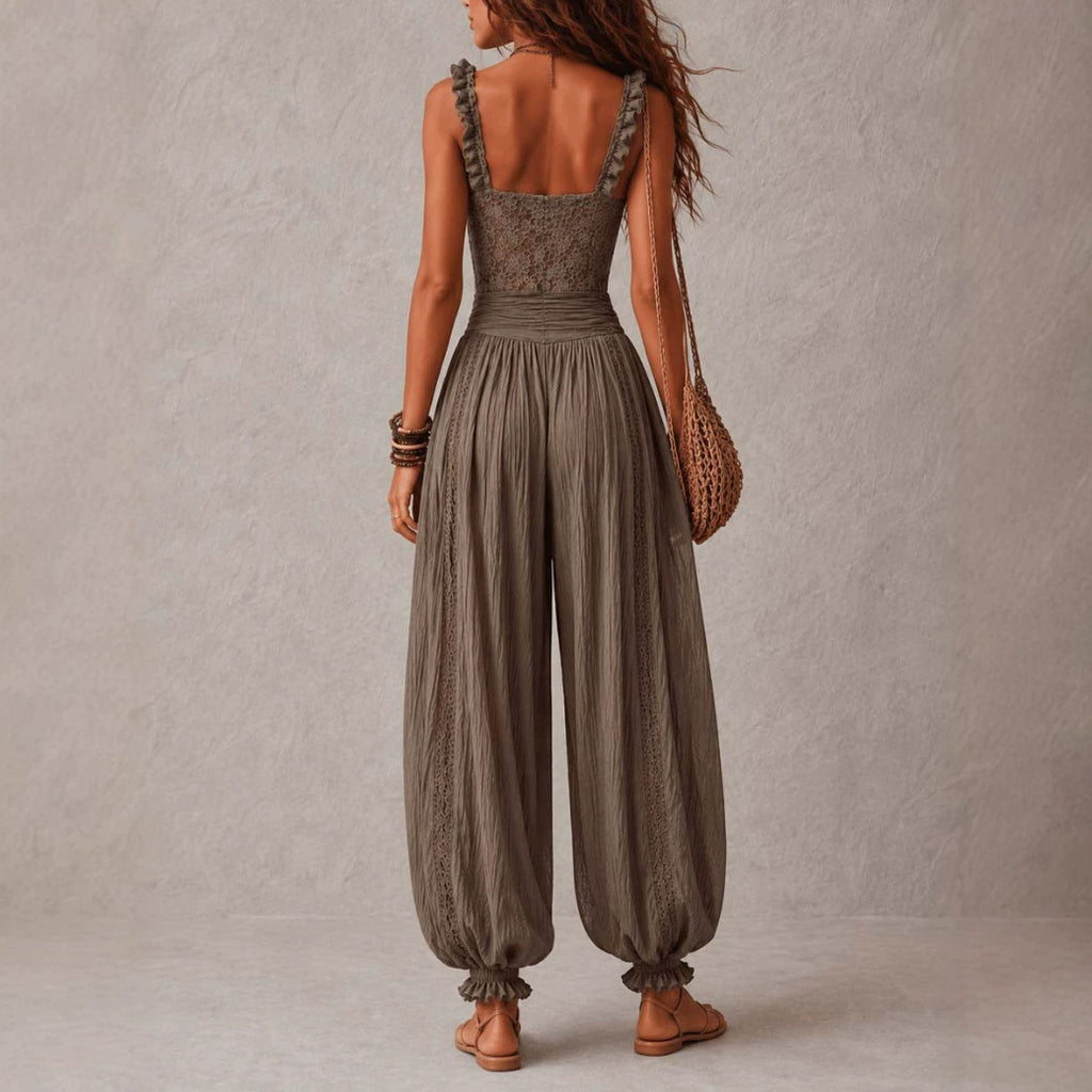 New Women's Harlan Pants Fashion Elegant Lace Sexy Jumpsuit