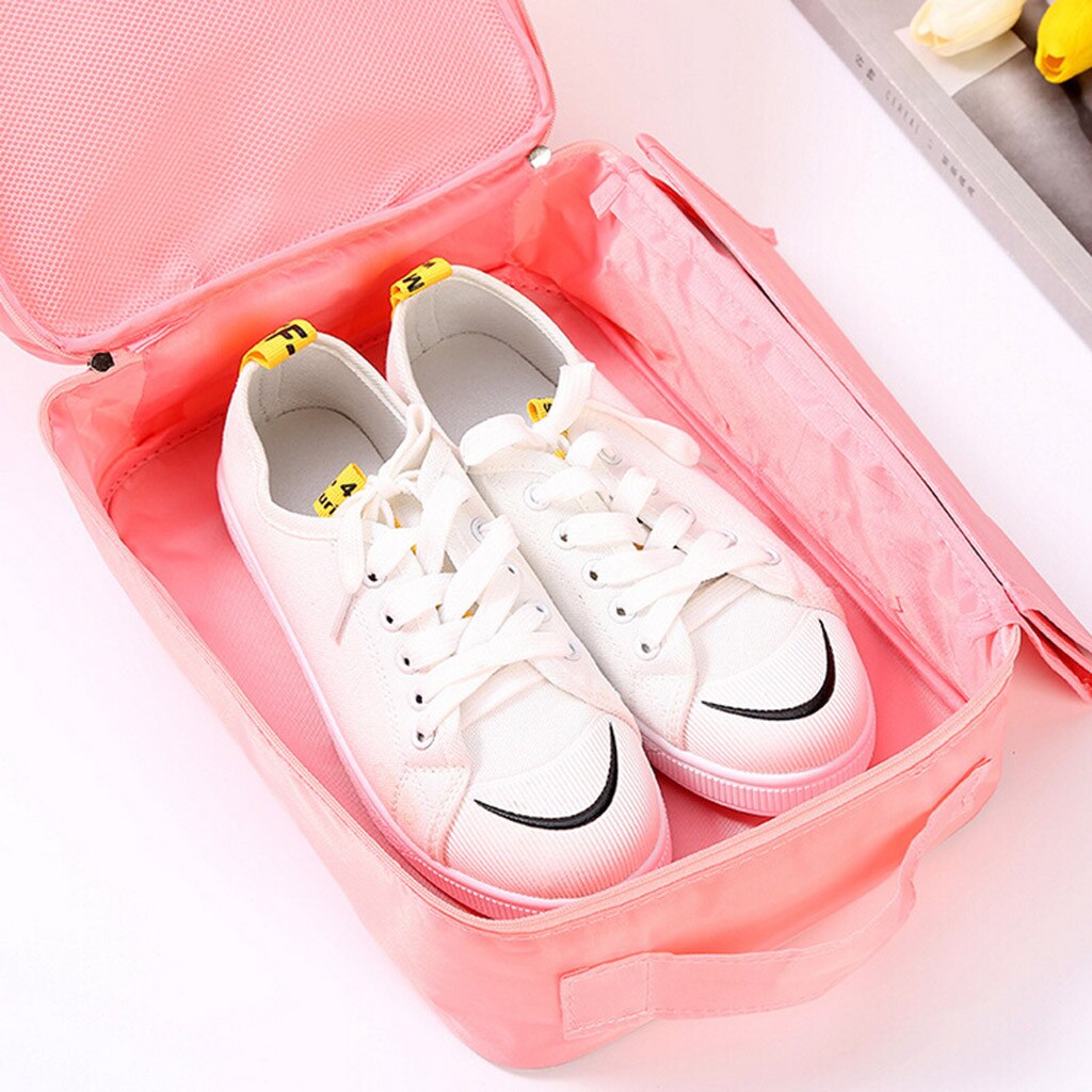Twill Oxford Cloth Shoes Travel Storage Bags Three-layer Waterproof Shoe Bag