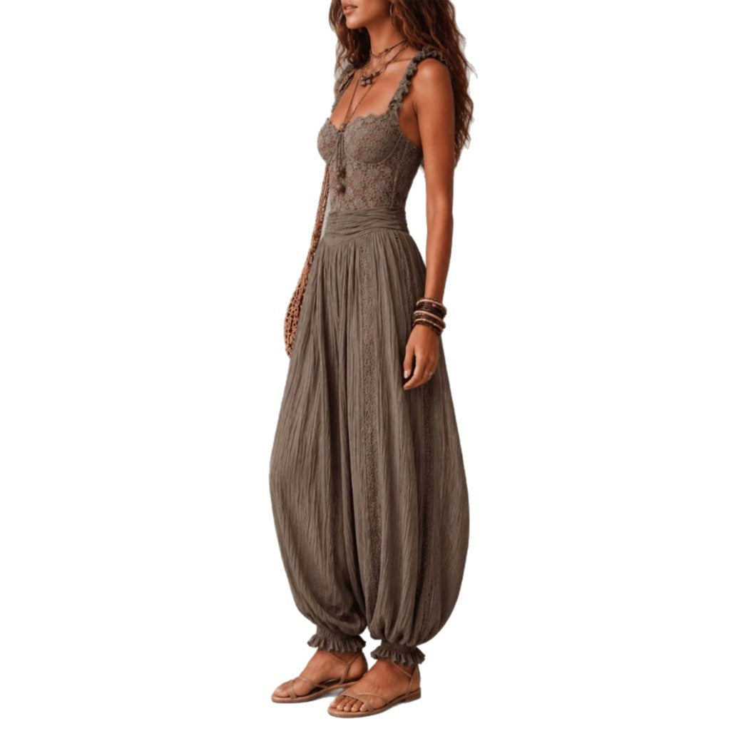 New Women's Harlan Pants Fashion Elegant Lace Sexy Jumpsuit