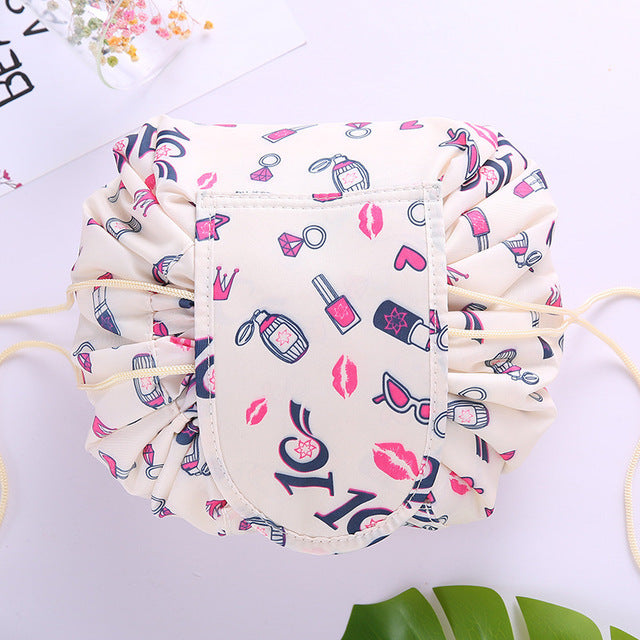 Women Drawstring Cosmetic Bag travel Organizer