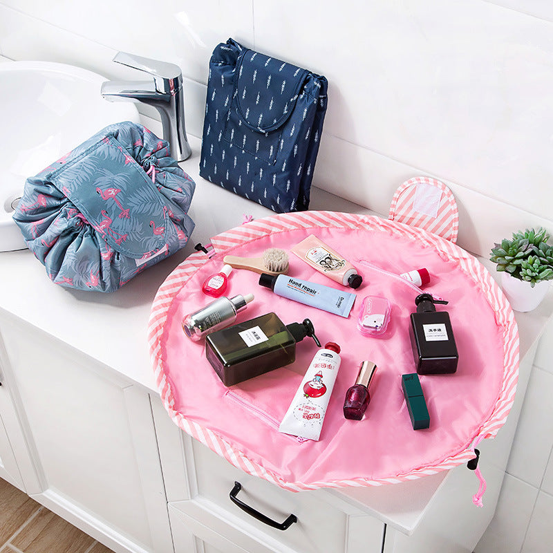 Women Drawstring Cosmetic Bag travel Organizer