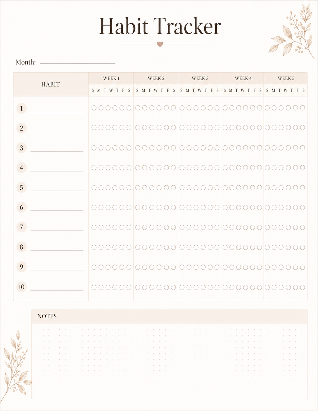 Daily Life Planner Printable