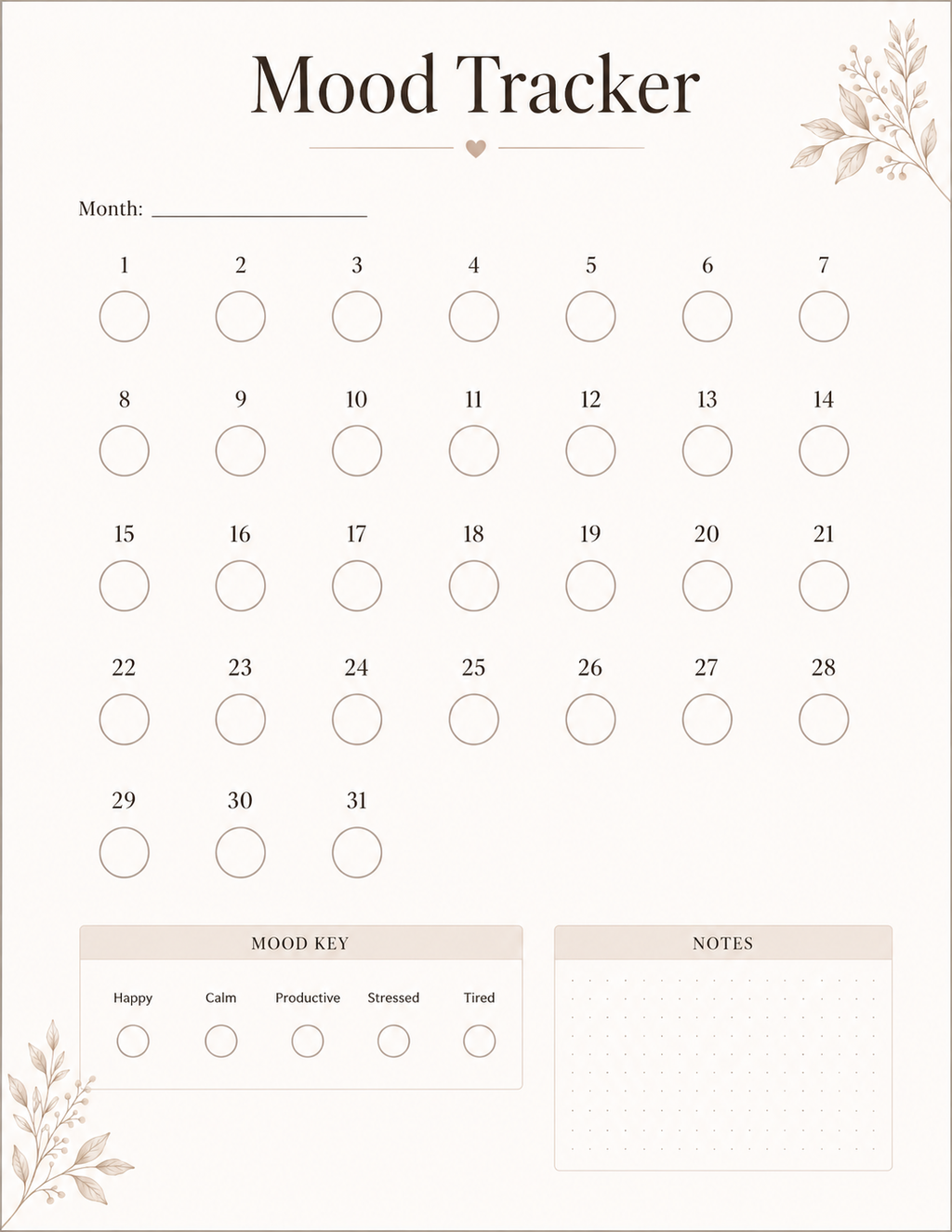 Daily Life Planner Printable